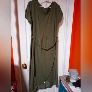 No brand Olive green long dress like new